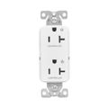 Product Image of Ezlink Modular Decorator Receptacle, 20A, 125V, Dual Controlled, Light Almond, EZTR6362CDLA