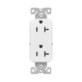 Product Image of Ezlink Modular Decorator Receptacle, 20 A, 125 Vac, 60 Hz, Tamper-Resistant, 3-Wire,Gray, EZTR6362GY