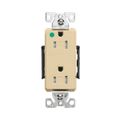 Product Image of Ezlink Modular Decorator Hg Receptacle, 15 A, 125 Vac, 60 Hz, Ivory, 3-Wire, Tamper-Resistant, EZTR8262V