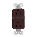 Product Image of Ezlink Modular Gfci, 15 A, 125 Vac, 60 Hz, Brown, Three-Wire, Tamper-Resistant, EZTRGF15B