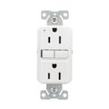 Product Image of Ezlink Modular Gfci, 15 A, 125 Vac, 60 Hz, White, Three-Wire, Tamper-Resistant, EZTRGF15W