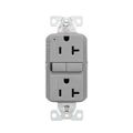 Product Image of Ezlink Modular Gfci, 20 A, 125 Vac, 60 Hz, Gray, Three-Wire, Tamper-Resistant, EZTRGF20GY