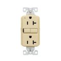 Product Image of Ezlink Modular Gfci, 20 A, 125 Vac, 60 Hz, Ivory, Three-Wire, Tamper-Resistant, EZTRGF20V