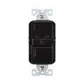 Product Image of Slim Blankface Gfci Receptacle, Self-Test, #14 -10 Awg 20A 125V, Black, Blankface, 2-Pole 3-Wire, GFD20BK