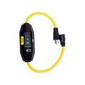 Product Image of Portable Gfci, 15A, #12 Awg, 2' Cord Length, 5-15, Straight Blade Plug Type, Auto Reset, 120V, GFI11A155