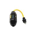 Product Image of Portable Gfci, 15A, #12 Awg, 1' (0.3M) Cord Length, 5-15, 3R, Molded Plug Type, Auto Reset, 120V, GFI11AN3