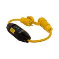 Product Image of Portable Gfci, 15A, #12 Awg, 25' Cord Length, 5-15, Straight Blade Plug Type, 120V, 4X 669392, GFI11M455