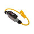 Product Image of Portable Gfci, 20A, #12 Awg, 25' Cord Length, 5-20, Straight Blade Plug Type, Auto Reset, 120V, GFI12A455