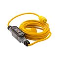 Product Image of Portable Gfci, Watertight, 20A, #12 Awg, 25' Cord Length, L5-20, Locking Plug, 120V, 4X 669682, GFI12M466