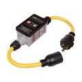 Product Image of Portable Gfci, 30A, #10 Awg, 2' Cord Length, L6-30, Molded, Locking Plug, 240V, 4X 670152, GFI23M144