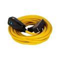 Product Image of Portable Gfci, Watertight, 15A, #12 Awg, 25' Cord Length, 5-15, 3R, Tri Tap Plug Type, 120V, GFP11M4P9