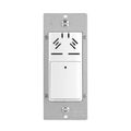 Product Image of Humidity Sensor And Fan Control, 15A, Flush Mount, 120V, 1/4Hp, Single Pole, White, HDFS3P1-W-L