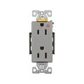 Product Image of Arrow Hart Industrial Duplex Receptacle, #14-10 Awg 15A 125V, Gray, Duplex, IG6262GY