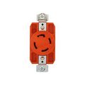 Product Image of Locking Receptacle, #14-8 Awg, 30A, 250V, Back/Side Wiring, Orange, Single, L15-30 3-Pole 4-Wire, IGL1530R-BU