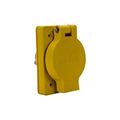 Product Image of Arrow Hart Watertight Locking Receptacle, #14-8 Awg 20A, 125/250V, Black, L10-20, 3-Pole, 3-Wire, L1020RWBK