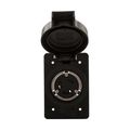 Product Image of Arrow Hart Watertight Locking Receptacle, #14-8 Awg, 30A, 125/250V, L10-30, 3-Pole, 3-Wire, L1030RW
