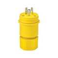 Product Image of Arrow Hart Watertight Locking Plug, #18-10 Awg 20A, 250V, Back, Steel, L11-20, 3-Pole, 3-Wire, L1120PW