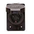 Product Image of Arrow Hart Watertight Locking Receptacle, #14-8 Awg, 20A, 125/250V, Yellow, L14-20 3-Pole 4-Wire, L1420RW