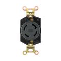 Product Image of Locking Receptacle, #18-10 Awg, 30A, 125/250V, Back Wiring, Black, Single, 3-Pole, 4-Wire, L1430R