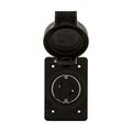 Product Image of Arrow Hart Watertight Locking Receptacle, #18-10 Awg 30A, 125/250V, Black, L14-30 3-Pole 4-Wire, L1430RWBK