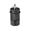 Product Image of Arrow Hart Watertight Locking Plug, #18-10 Awg 20A, 480V, Black, Steel, L16-20 3-Pole 4-Wire, L1620PWBK