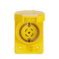Product Image of Arrow Hart Watertight Locking Receptacle, #14-8 Awg, 20A, 120/208V, L21-20, 4-Pole, 5-Wire, L2120RW