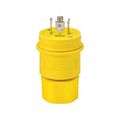 Product Image of Arrow Hart Watertight Locking Plug, #18-10 Awg 30A, 120/208V, Black, Steel, 4-Pole, 5-Wire, L2130PWBK