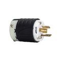 Product Image of Safety Grip Locking Plug, #16-12 Awg, 20A 347V, Back Wiring, Safety Grip, L24-20, 2-Pole, 3-Wire, L2420P