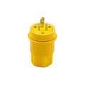 Product Image of Arrow Hart Watertight Locking Plug, #18-10 Awg 20A, 125V, Steel, L5-20, 2-Pole 3-Wire, L520PW