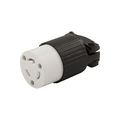 Product Image of Safety Grip Locking Connector, #18-10 Awg, 20A, 250V, Back Wiring, L6-20, 2-Pole, 3-Wire, L620C
