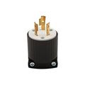 Product Image of Safety Grip Locking Plug, #16-12 Awg, 20A, 250V, Back Wiring, Ultra Grip, L6-20, 2-Pole, 3-Wire, L620P