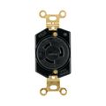 Product Image of Safety Grip Locking Receptacle, #14-8 Awg, 20A, 250V, Black, Single, L6-20, 2-Pole, 3-Wire, L620R