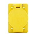 Product Image of Arrow Hart Watertight Locking Receptacle, #14-8 Awg, 20A, 250V, Yellow, L6-20, 2-Pole 3-Wire, L620RW