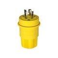 Product Image of Arrow Hart Watertight Locking Plug, #18-10 Awg 30A, 250V, Steel, L6-30, 2-Pole 3-Wire, L630PW