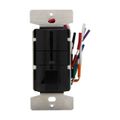Product Image of Occupancy Sensor & Dimmer, 8/10A, 120/277V, Led Mot Ind, 1-Pole, 3-Way, 1-Ph, 1200/2200W, Black, OS10D7-BK