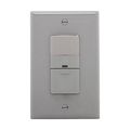 Product Image of Occupancy Sensor Switch, No Neutral Required, 120V, Gray, 1-Pole, 3-Way, 1-Phase, 450 Sq Ft 600W, OS306U-GY