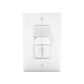 Product Image of Occupancy Sensor Dual Switch, 1-Pole, 1000 Sq Ft Coverage, Dual Switch, 120/277 Vac, OSP10D-A