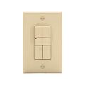 Product Image of Occupancy Sensor Dual Switch, 120/277V, Ivory, Incand, Mlv, Elv, Flr, Halo, 1-Pole, 1000 Sq Ft, OSP10D-V