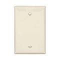Product Image of Blank Wallplate, Box Mount, Lt. Almond, Blank Cutout, Polycarbonate, Single- Gang, Mid-Size, PJ13LA