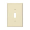 Product Image of Toggle Wallplate, Almond, Toggle Cutout, Polycarbonate, Single- Gang, Mid-Size, PJ1A