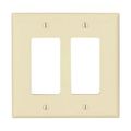 Product Image of Mid-Size Decorator Wallplate, Almond, Decorator, Polycarbonate, 2, Mid-Size, PJ262A