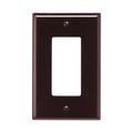 Product Image of Decorator / Gfci Wallplate, Brown, Decorator Cutout, Polycarbonate, Single- Gang, Mid-Size, PJ26B
