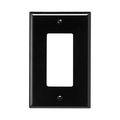 Product Image of Decorator / Gfci Wallplate, Black, Decorator Cutout, Polycarbonate, Single- Gang, Mid-Size, PJ26BK