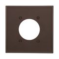 Product Image of Power Outlet And Locking, Brown, 2.15" Hole Cutout, Polycarbonate, 2- Gang, Mid-Size, PJ703B