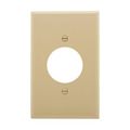 Product Image of Power Outlet And Locking, Ivory, 1.59" Hole Cutout, Polycarbonate, Single- Gang, Mid-Size, PJ720V