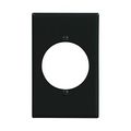 Product Image of Power Outlet And Locking, Black, 2.15" Hole Cutout, Polycarbonate, Single- Gang, Mid-Size, PJ724BK