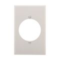 Product Image of Power Outlet And Locking Wallplate, Wlplt 1G Sgl Rec W/2.15"Hole Poly Mid Wh, PJ724W-SP-L