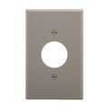 Product Image of Power Outlet And Locking, Gray, 1.40" Hole Cutout, Polycarbonate, Single- Gang, Mid-Size, PJ7GY