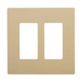 Product Image of Screwless Wallplate, Screwless, Ivory, Decorator Cutout, Polycarbonate, 2- Gang, Mid-Size, PJS262V