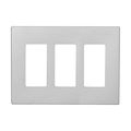 Product Image of Wallplate, Three-Gang, Decorator, Without Screws, Silver, PJS263SG-SP-L